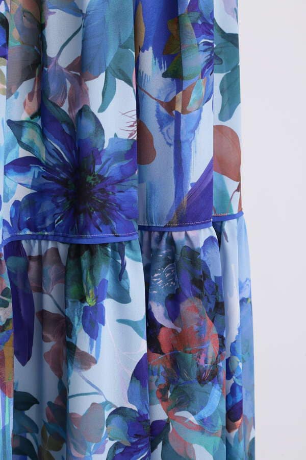 【TV着用】Flower Printed Flare Skirt