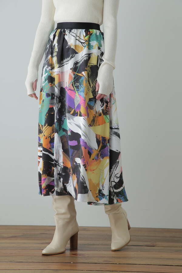 先行予約 12月中旬-下旬入荷予定】Printed Flare Skirt | ボトムス