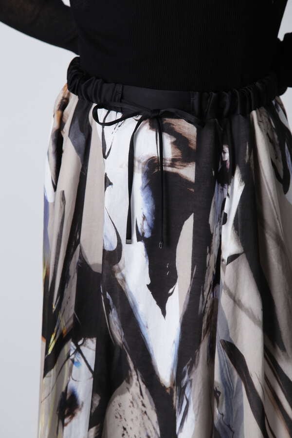 【TV着用】Art Zebra Print Skirt