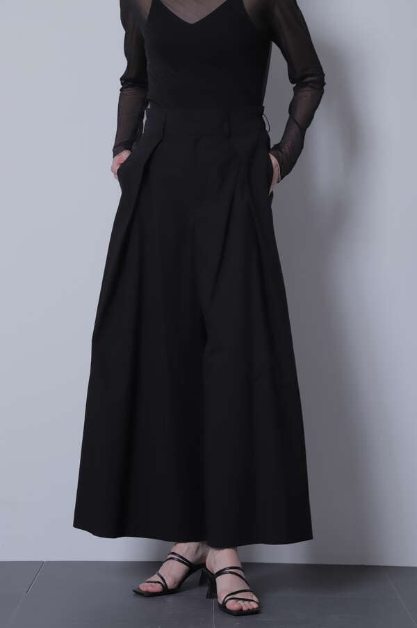 【TV着用】【GISELe　素敵なあの人  8月号掲載商品】Cross Tuck Wide Pants