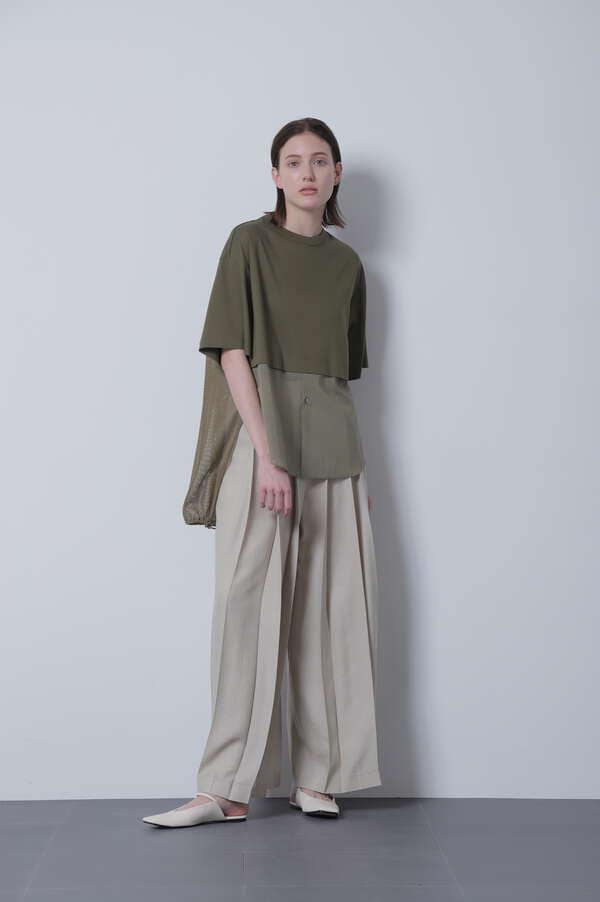 【TV着用】Tuck Pleated Wide Pants