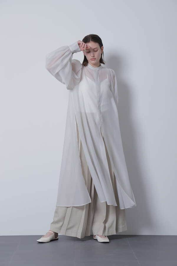 【STORY 7月号掲載商品】New Volume Sleeve Long Shirt Dress