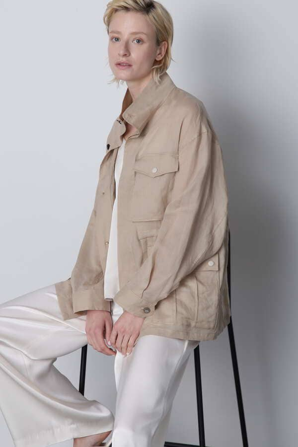 Sheer Military Jacket