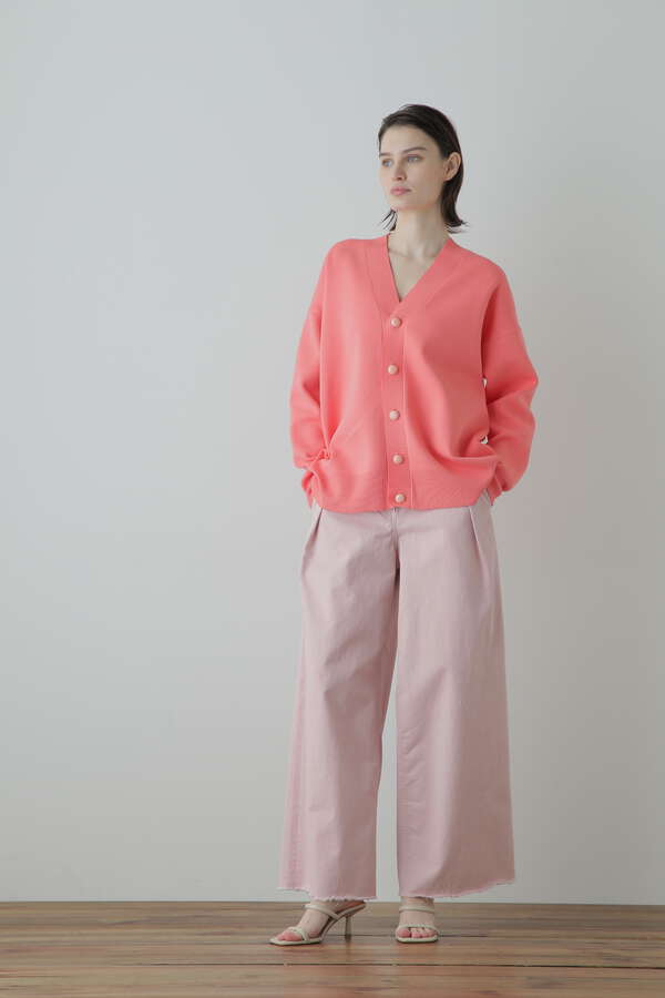 Painted Metal Button Cardigan