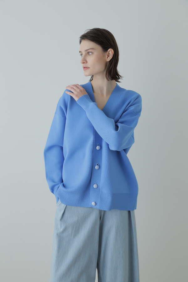 Painted Metal Button Cardigan