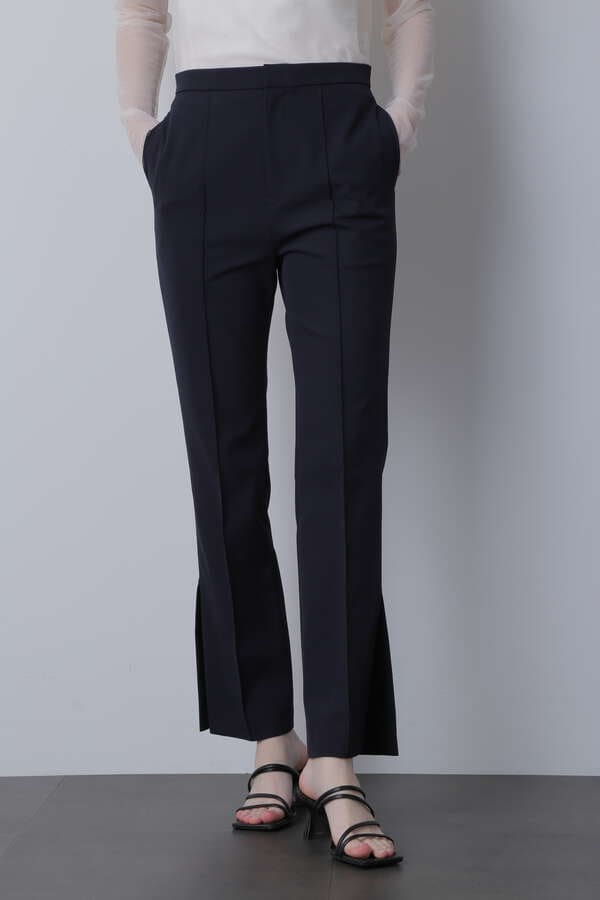 Side Slit Stretch Flare Pants