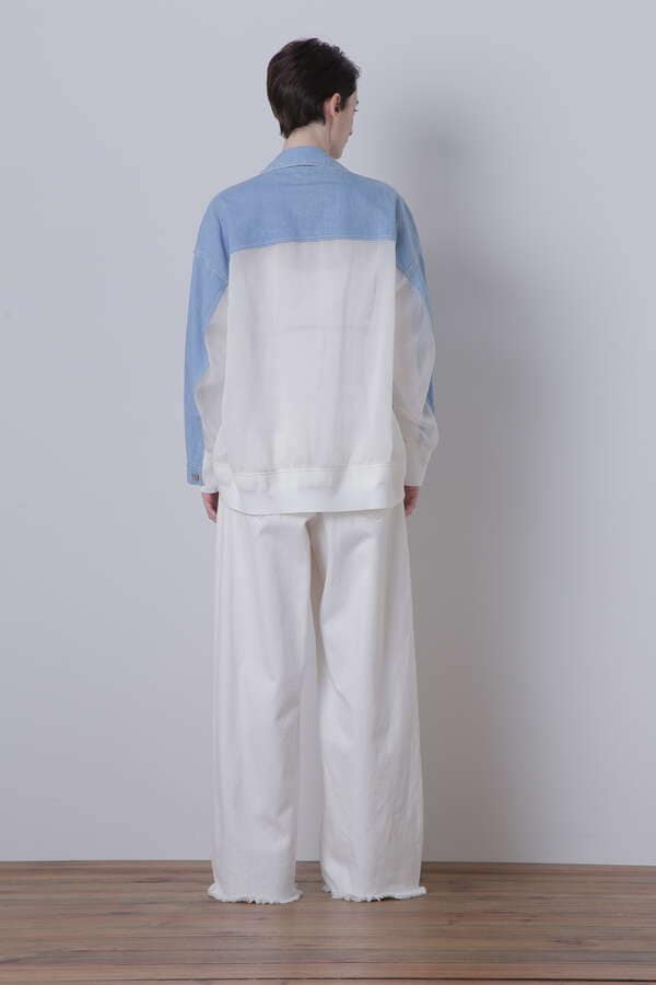 【CLASSY 7月号掲載商品】Denim Organdy Combination JK