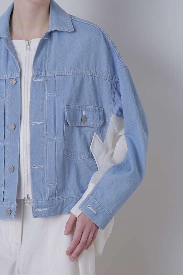 【CLASSY 7月号掲載商品】Denim Organdy Combination JK