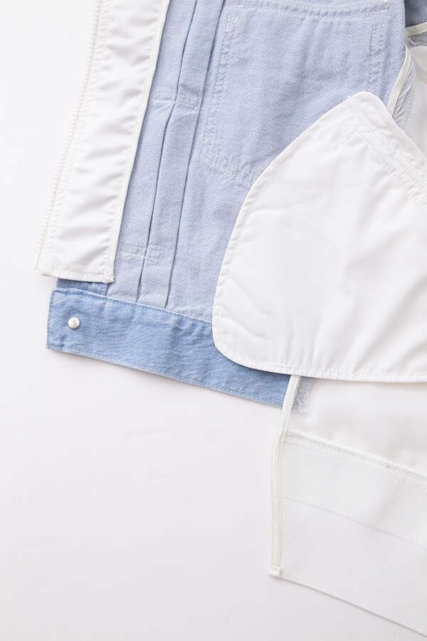 【CLASSY 7月号掲載商品】Denim Organdy Combination JK