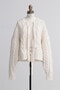 Cropped Fisherman Cable Cardigan