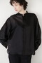 Sheer Satin Combi Shirt