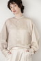 Sheer Satin Combi Shirt