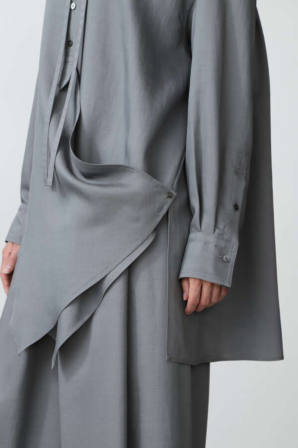 WOOL BLEND TWILL SHIRT