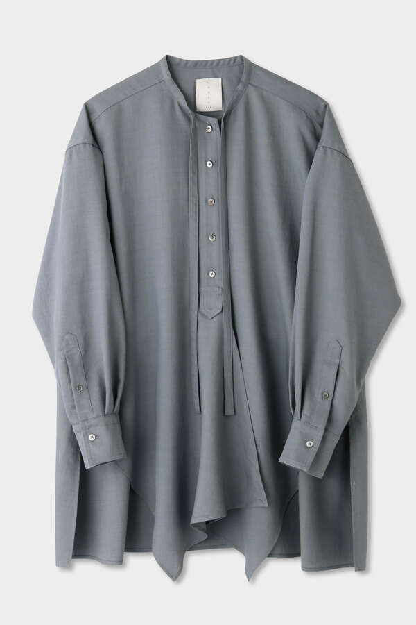 WOOL BLEND TWILL SHIRT