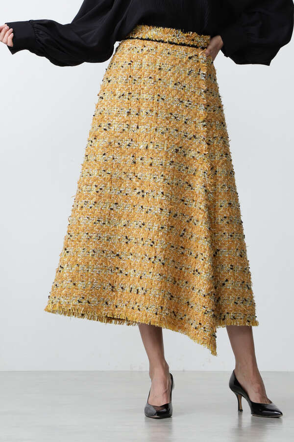 LINTON TWEED FRINGE HEM SK