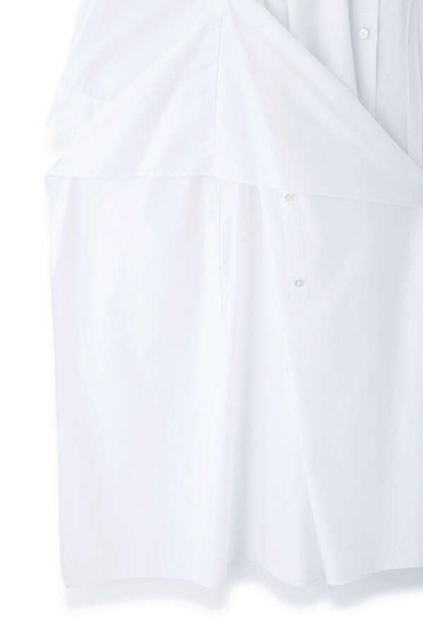 SQUARE HEM SHIRT OP SATIN
