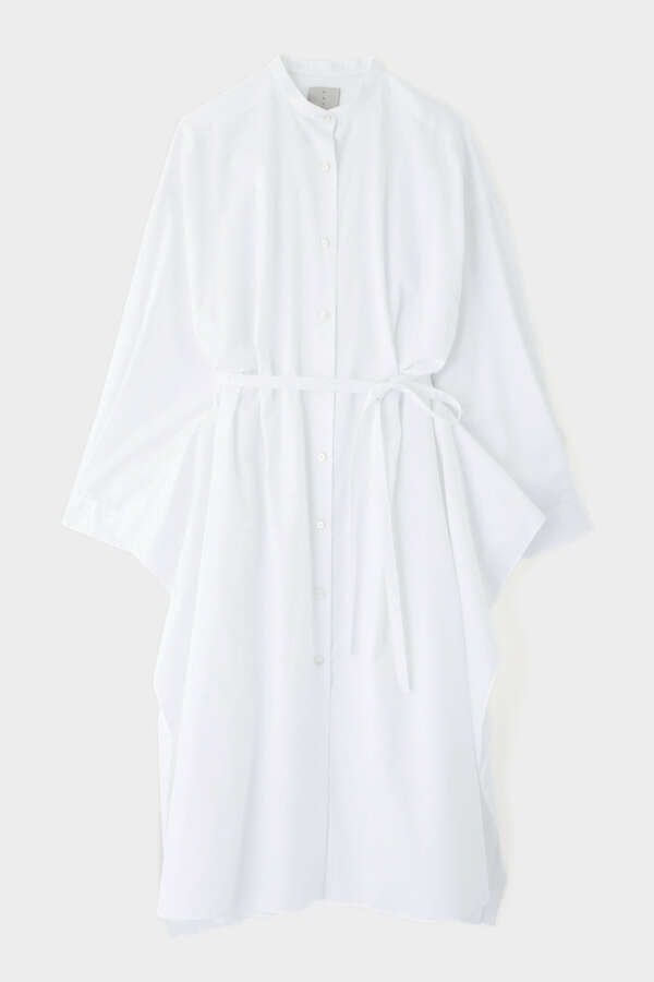 SQUARE HEM SHIRT OP SATIN