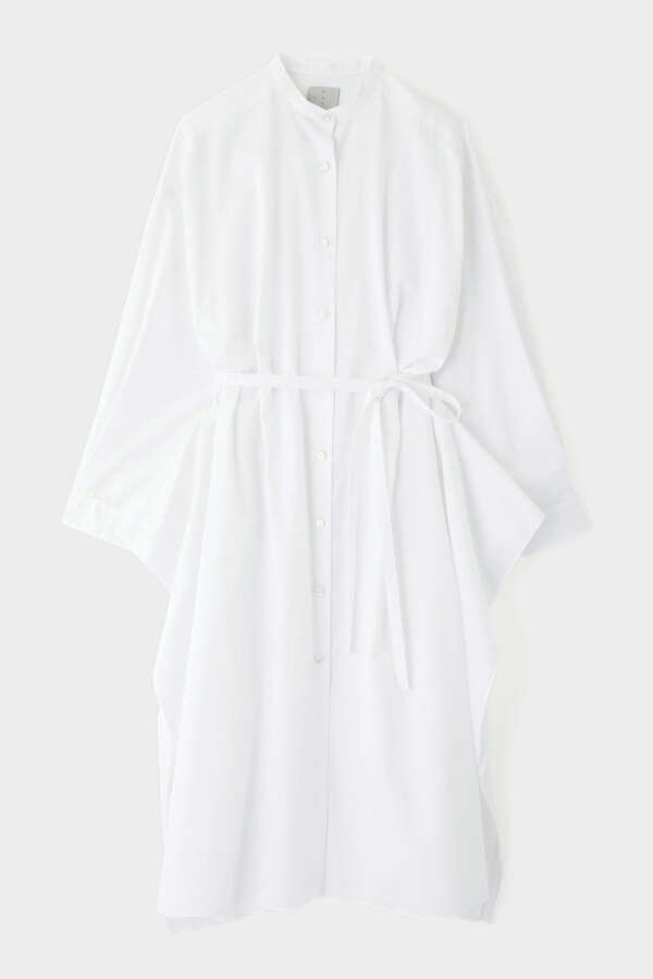 SQUARE HEM SHIRT OP SATIN