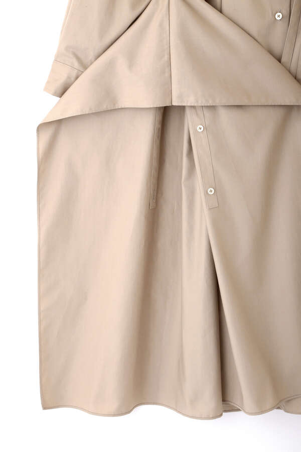 SQUARE HEM SHIRT OP SATIN