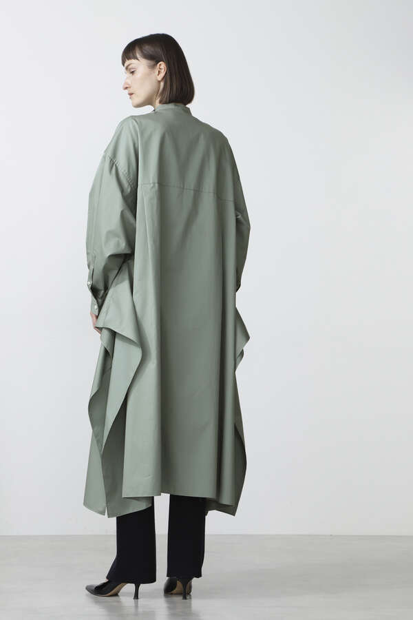 SQUARE HEM SHIRT OP SATIN