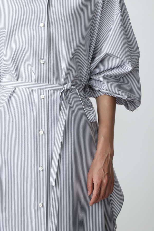 SQUARE HEM SHIRT OP STRIPE