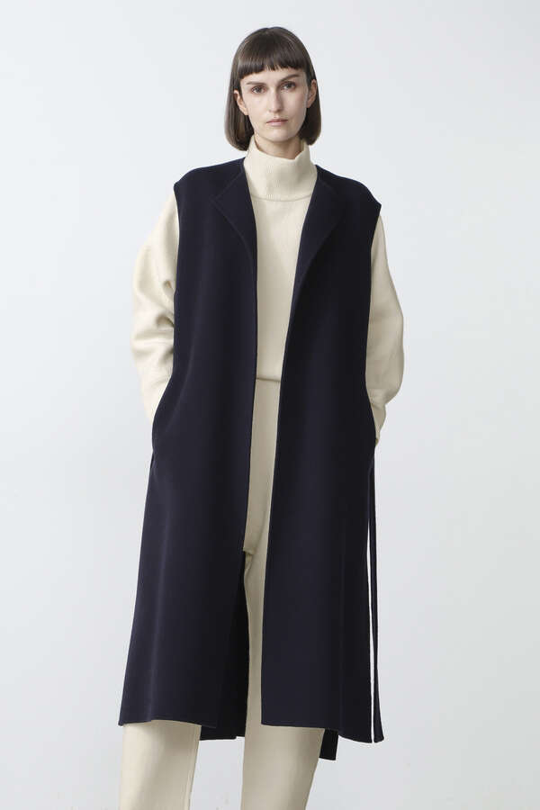 WOOL DOUBLE FACE KNIT PT