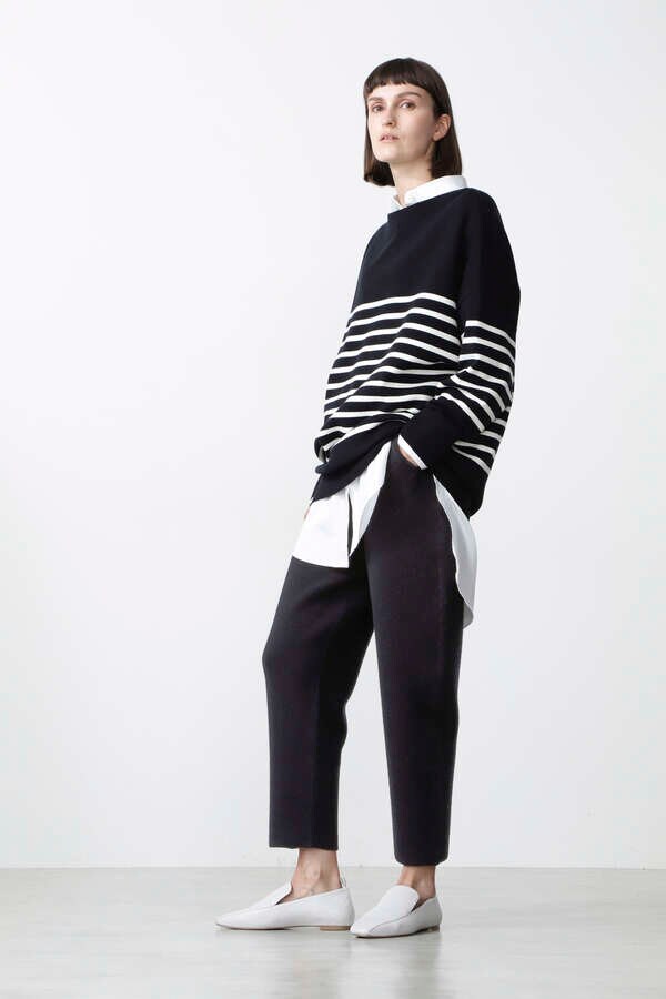 WOOL DOUBLE FACE KNIT PT