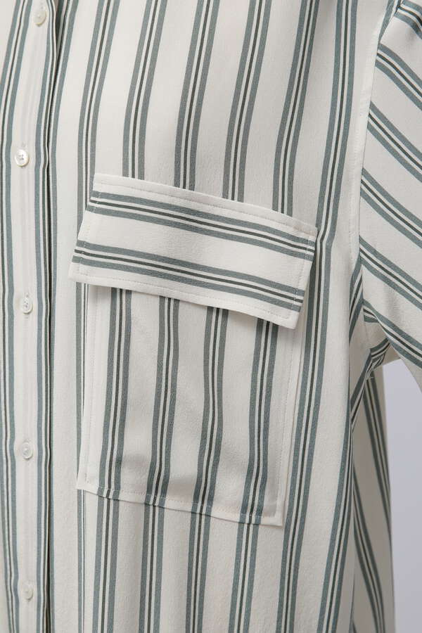 SILK STRIPE SHIRT