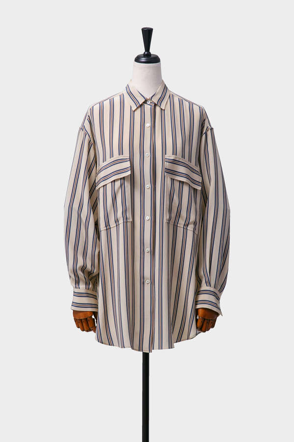 SILK STRIPE SHIRT