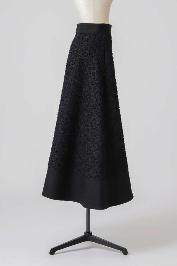 LEOPARD TWEED SKIRT
