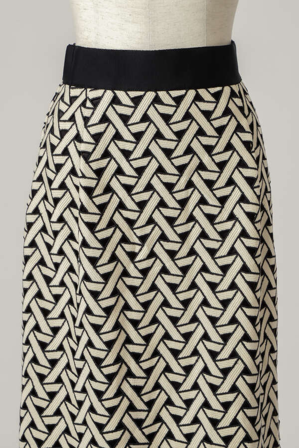 BICOLOR LACE SKIRT