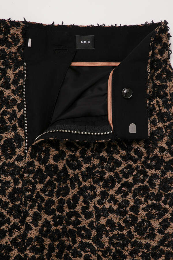 LEOPARD TWEED PANTS