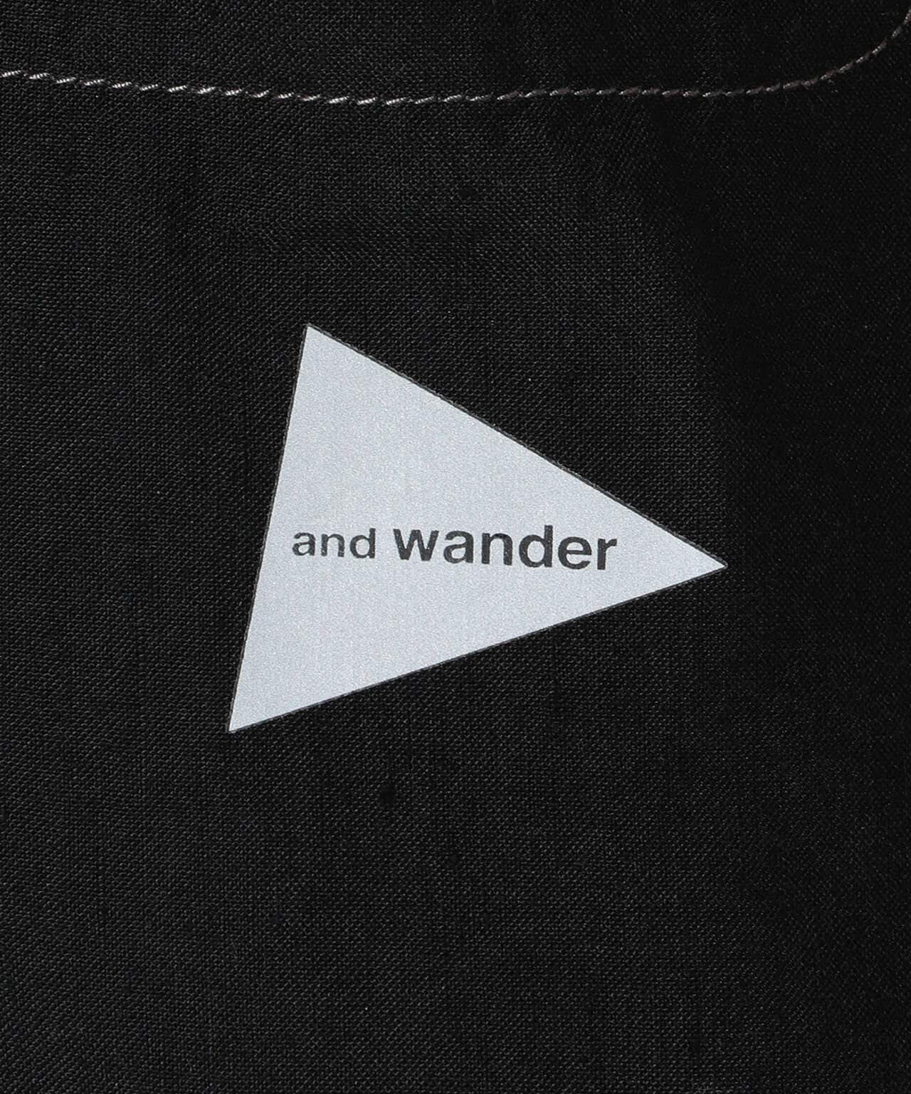 and wander/アンドワンダー　dry linen open collar shirt ドライリネンオープンカラーシャツ
