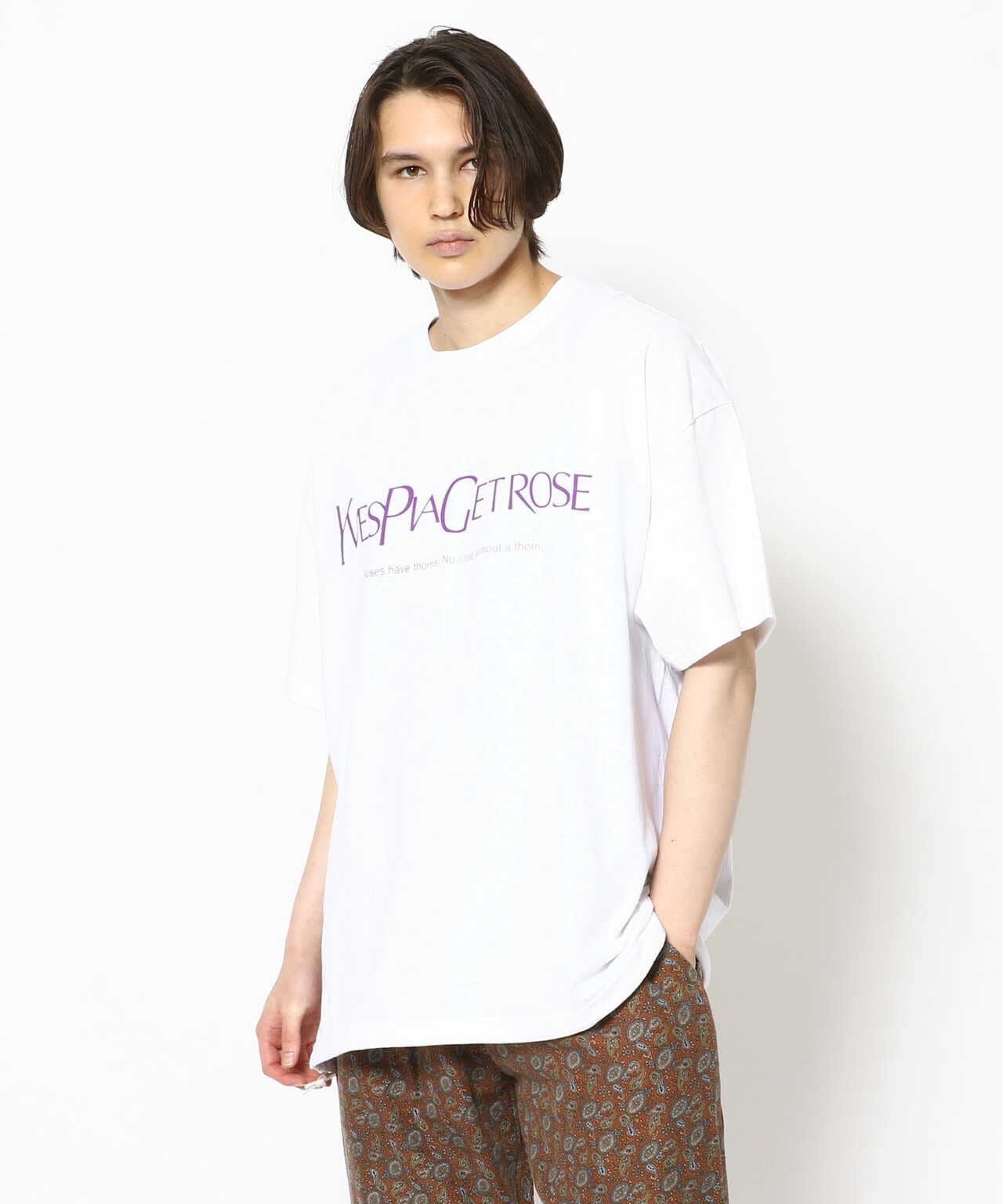 niche./ニッチ　別注 Rose T-Shirt YVESPIAGET ROSE