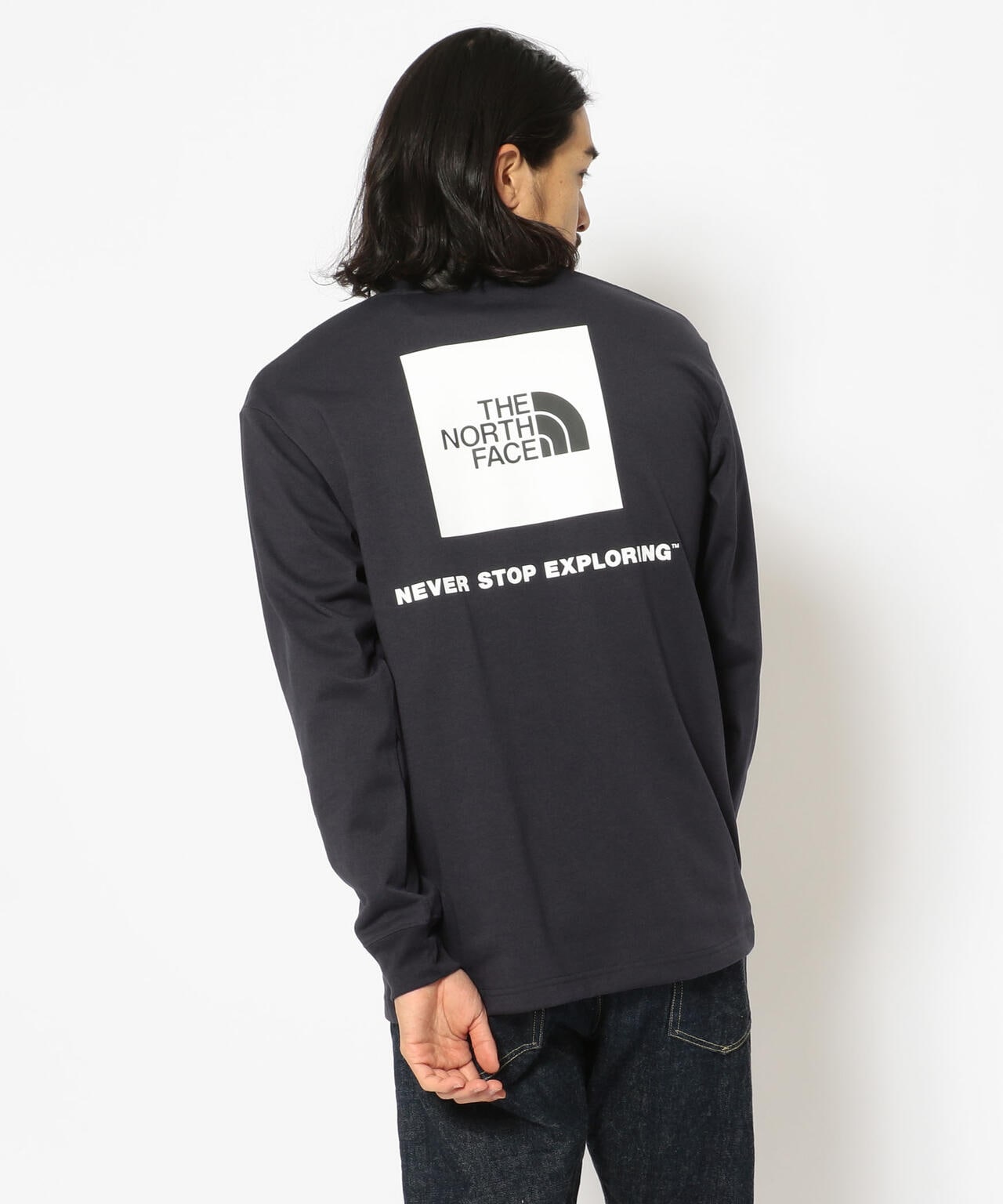 THE NORTH FACE/ザ・ノースフェイス L/S Back Square Logo Tee NT32230 