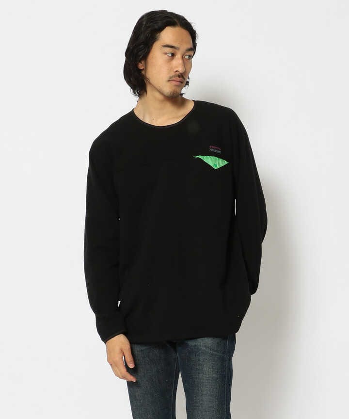 CAL O LINE /キャルオーライン　LIGHTWEIGHT SWEAT CREW NECK ライトウェイトスウェットクルーネック