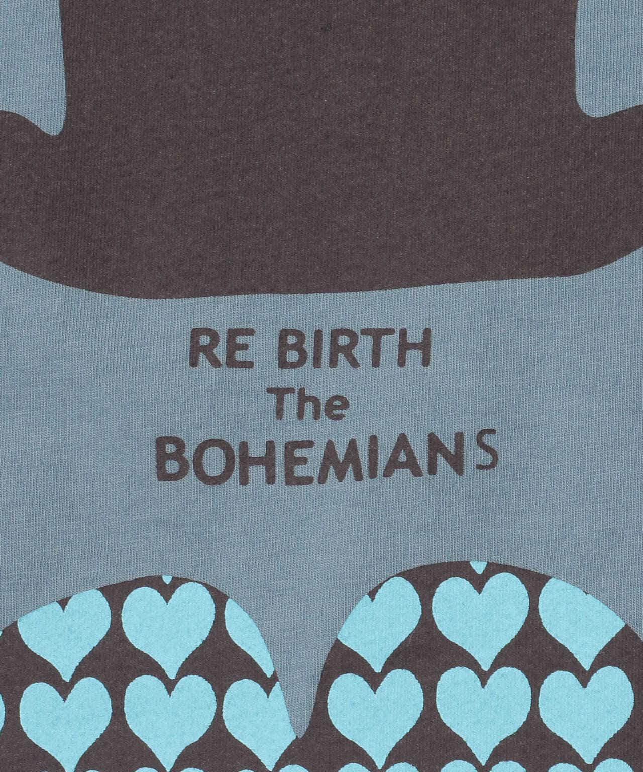 BOHEMIANS/ボヘミアンズ　LOVE HAT HEART PT S/S Tee　ラブハットハートプリントTシャツ　BT-4H