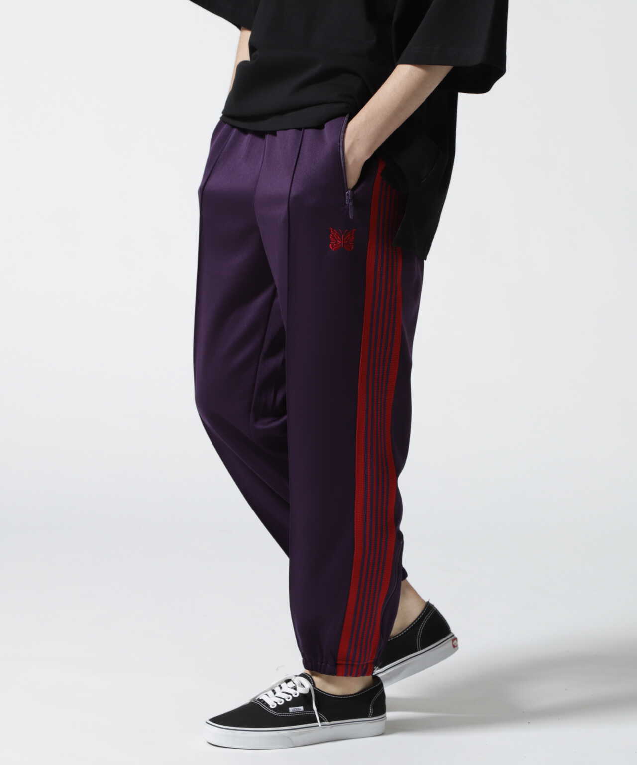 NEEDLES ZIPPED TRACK PANT POLY SMOOTH - www.stedile.com.br