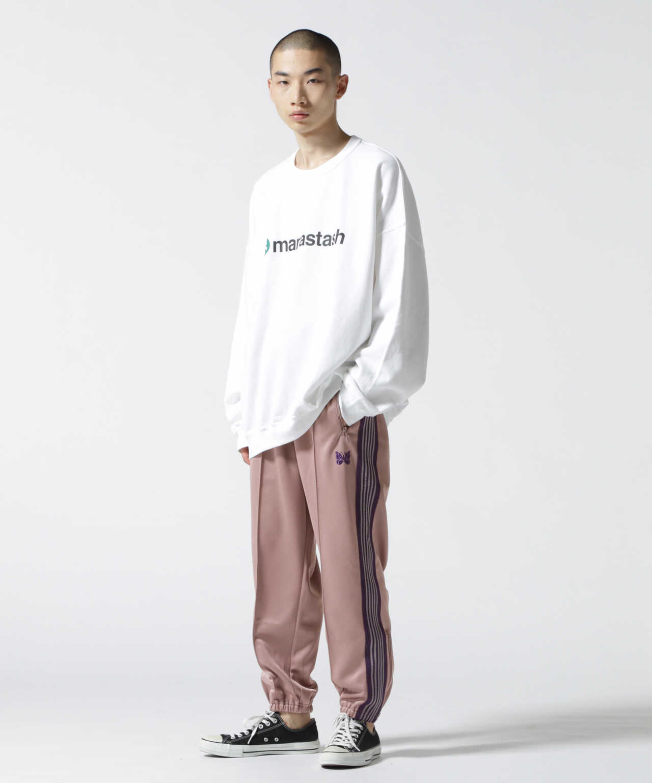 NEEDLES/ニードルズ ZIPPED TRACK PANT - POLY SMOOTH | BEAVER