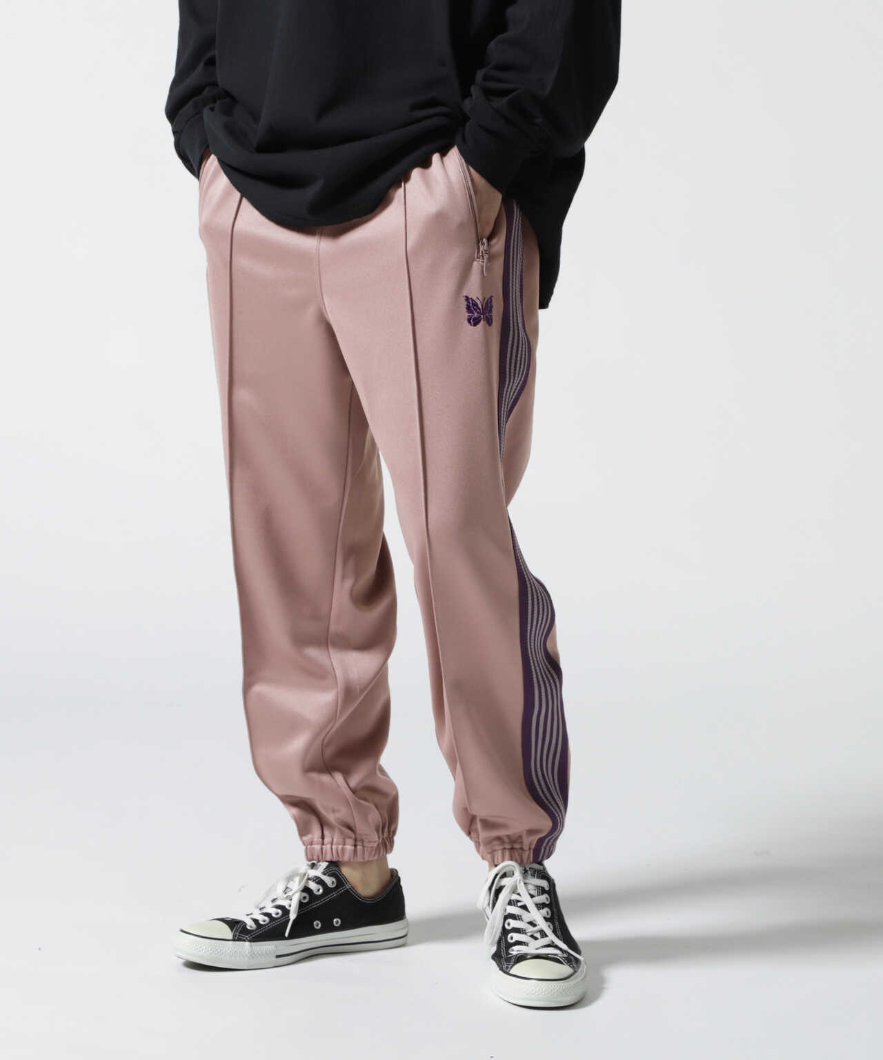 NEEDLES/ニードルズ ZIPPED TRACK PANT - POLY SMOOTH | BEAVER 