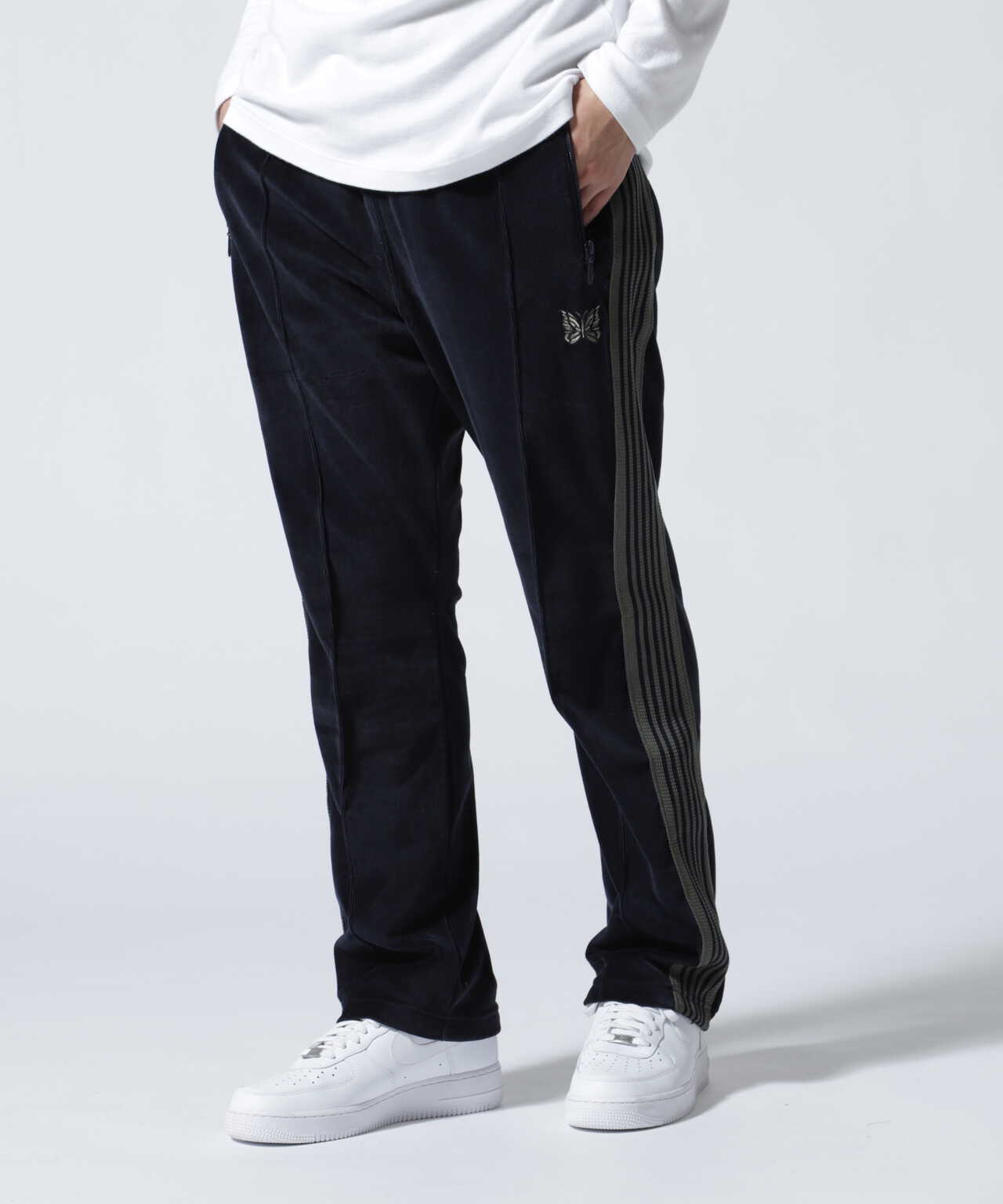 needles NARROW TRACK PANT ネイビーS | hartwellspremium.com