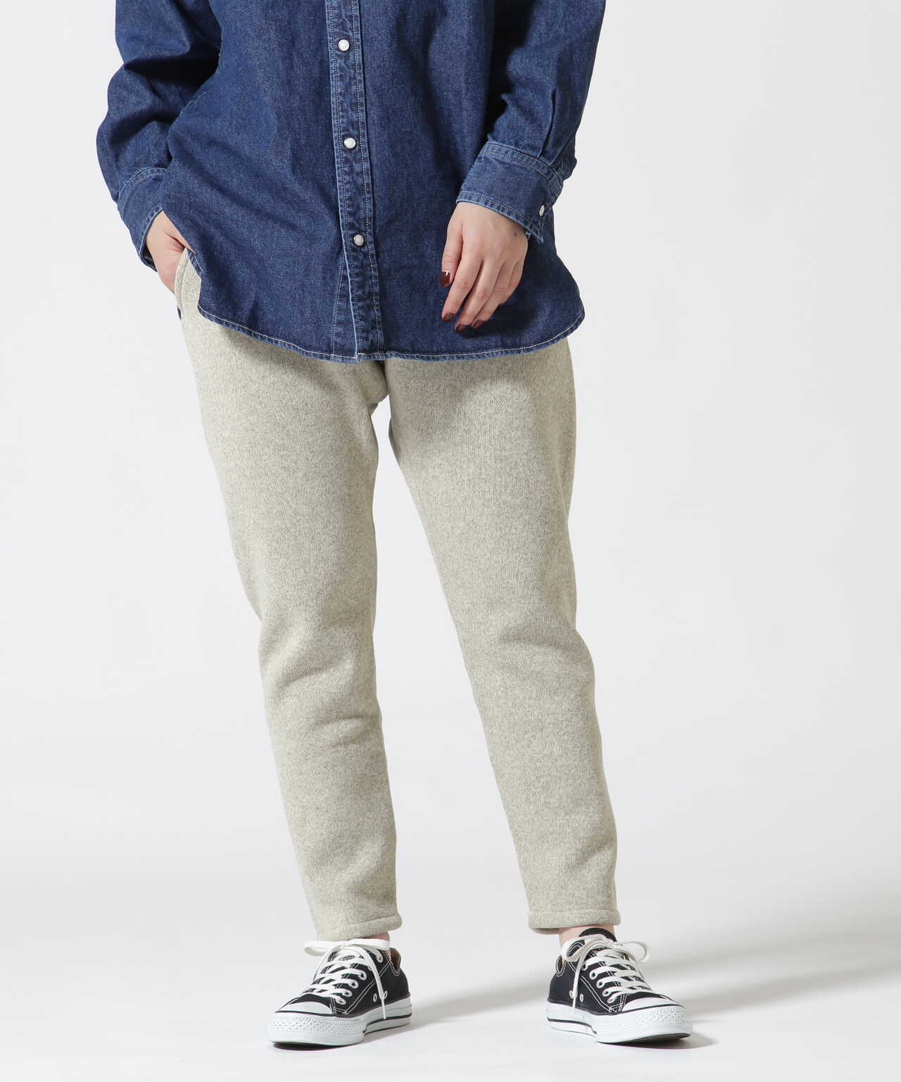 BURLAP OUTFITTER/バーラップアウトフィッター　KNIT FREECE PATCHED PANT　ニットフリースパッチパンツ