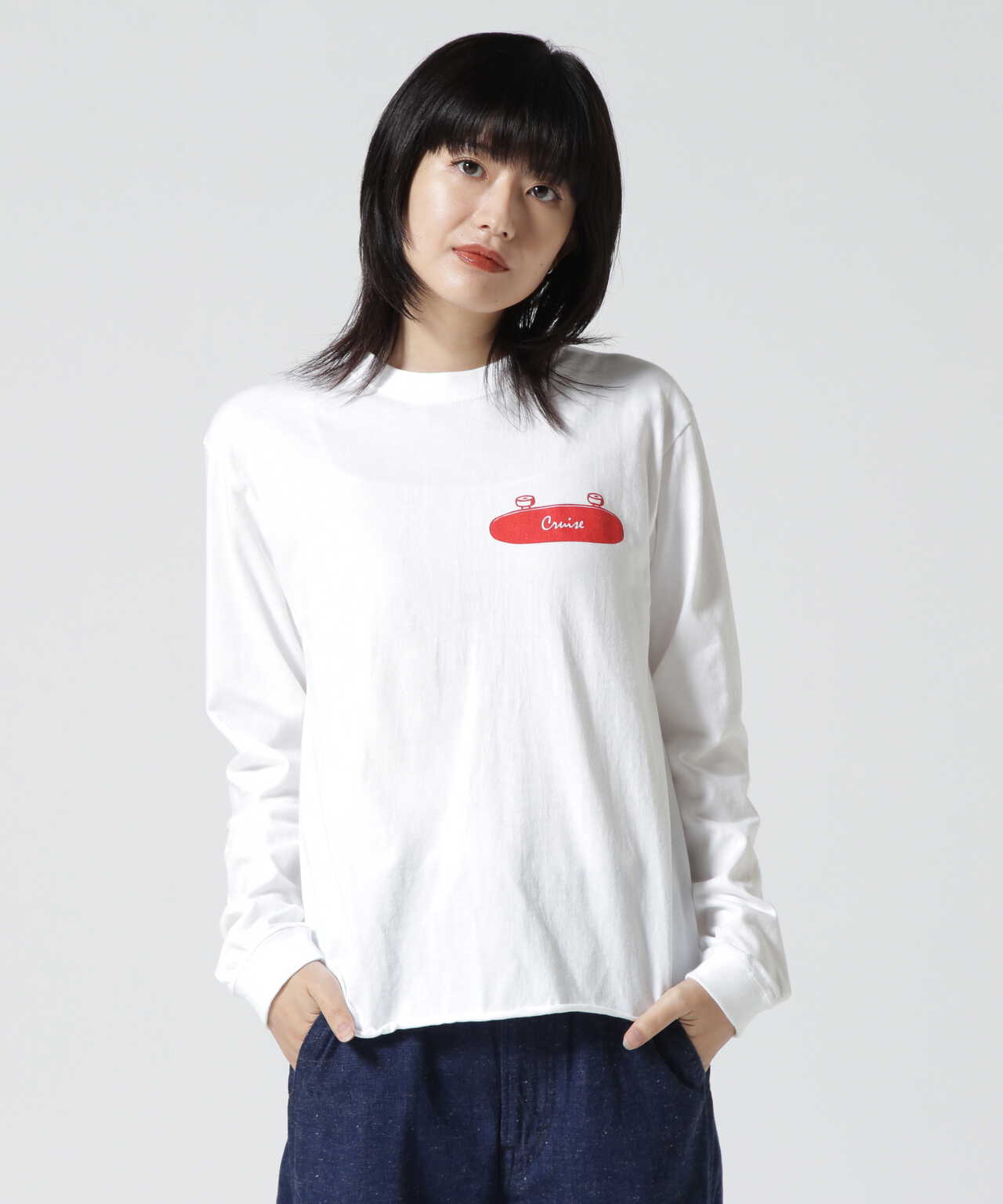 THE DAY ON THE BEACH/ザデイオンザビーチ　CUT OFF L/S TEE CRUISE