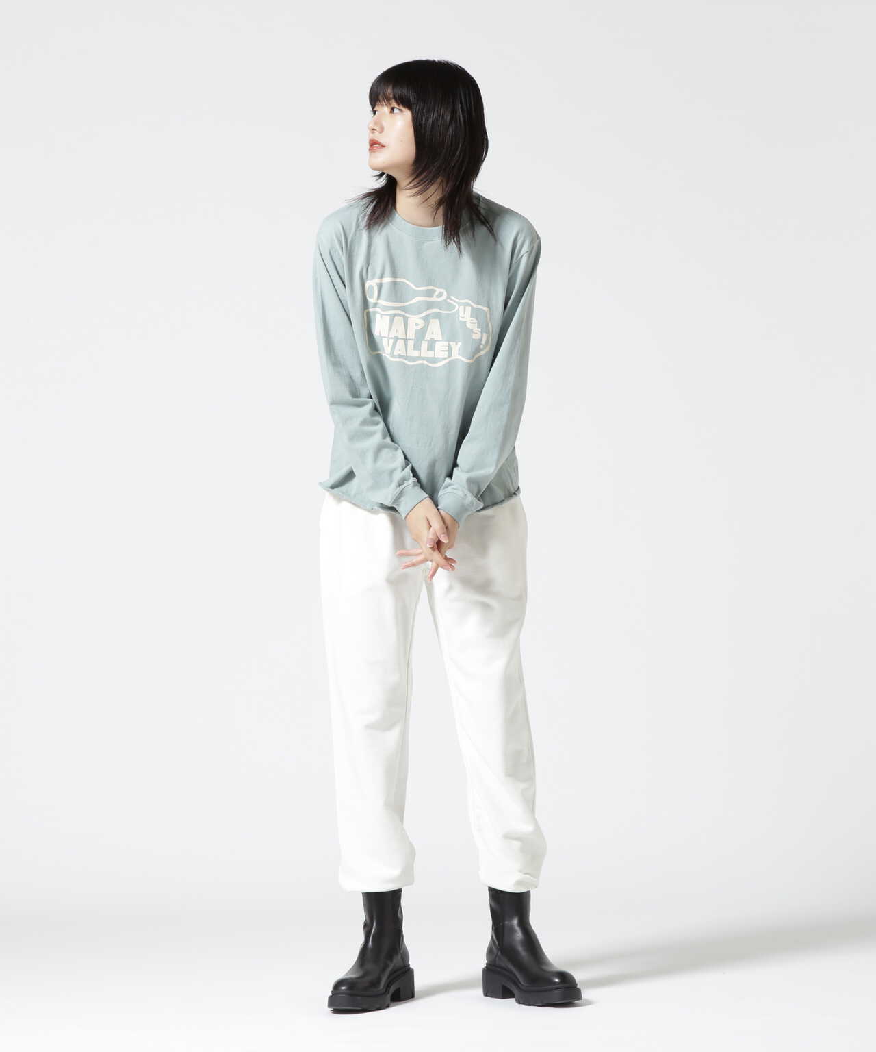THE DAY ON THE BEACH/ザデイオンザビーチ CUT OFF L/S TEE NAPA