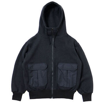 BURLAP OUTFITTER/バーラップアウトフィッター　KNIT FLEECE F/Z HOODIE ニットフリースフルジップフーディ