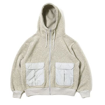 BURLAP OUTFITTER/バーラップアウトフィッター　KNIT FLEECE F/Z HOODIE ニットフリースフルジップフーディ