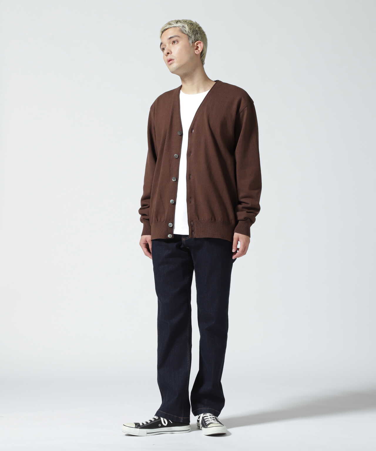 Yonetomi/ヨネトミ WAVE COTTON KNIT CARDIGAN ウェーブコットンニット