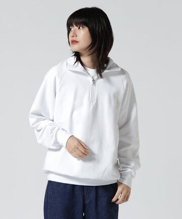 VESTI/ヴェスティ FELPA MANICA RAGLAN SWEAT ハーフジップスウェット　IT503