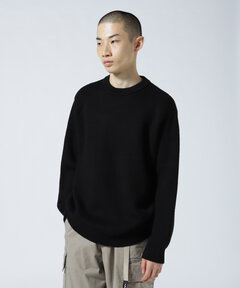 YONETOMI/ヨネトミ EX FINE WOOL RIB KNIT P/O | BEAVER ( ビーバー