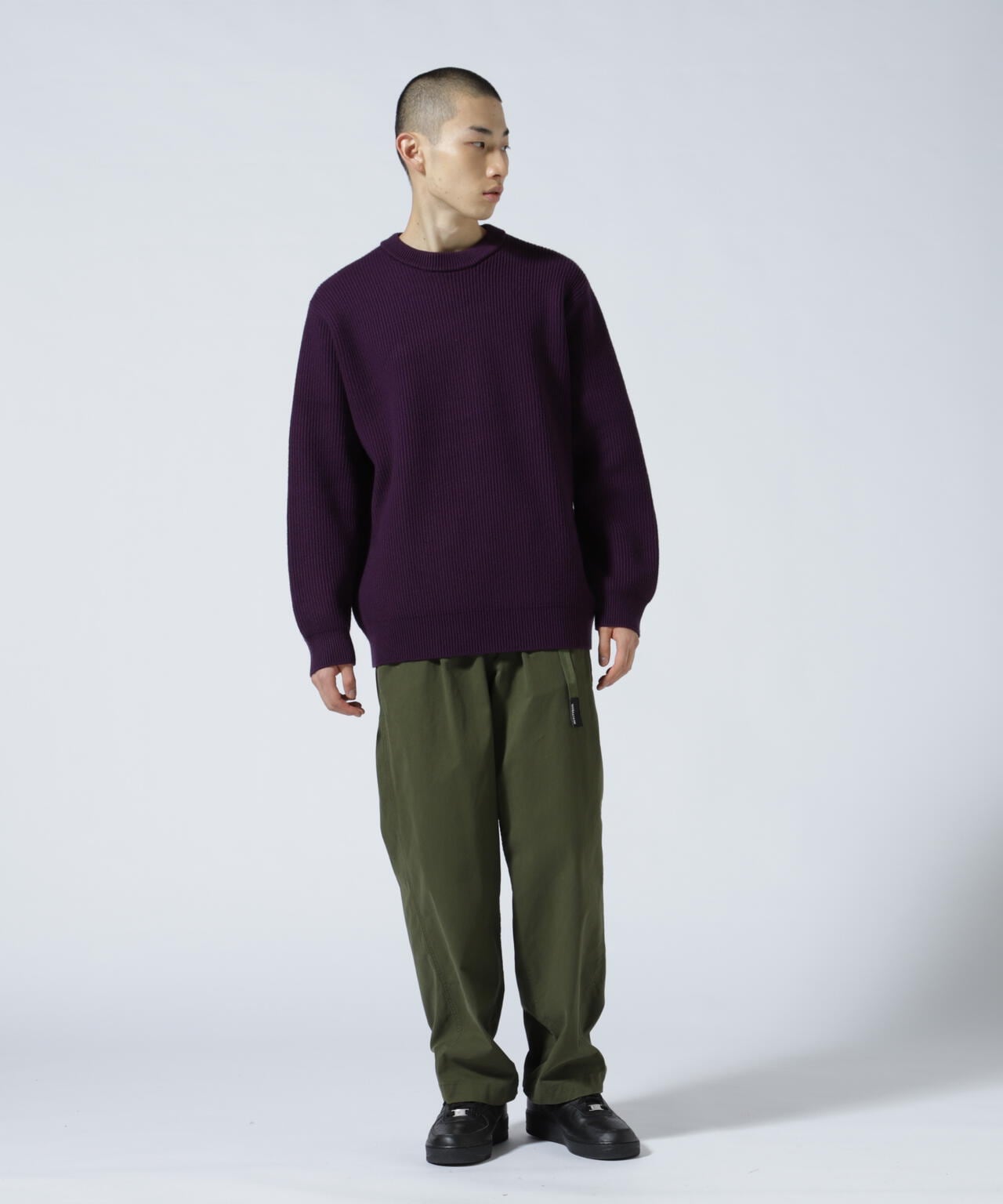 YONETOMI/ヨネトミ EX FINE WOOL RIB KNIT P/O | BEAVER ( ビーバー